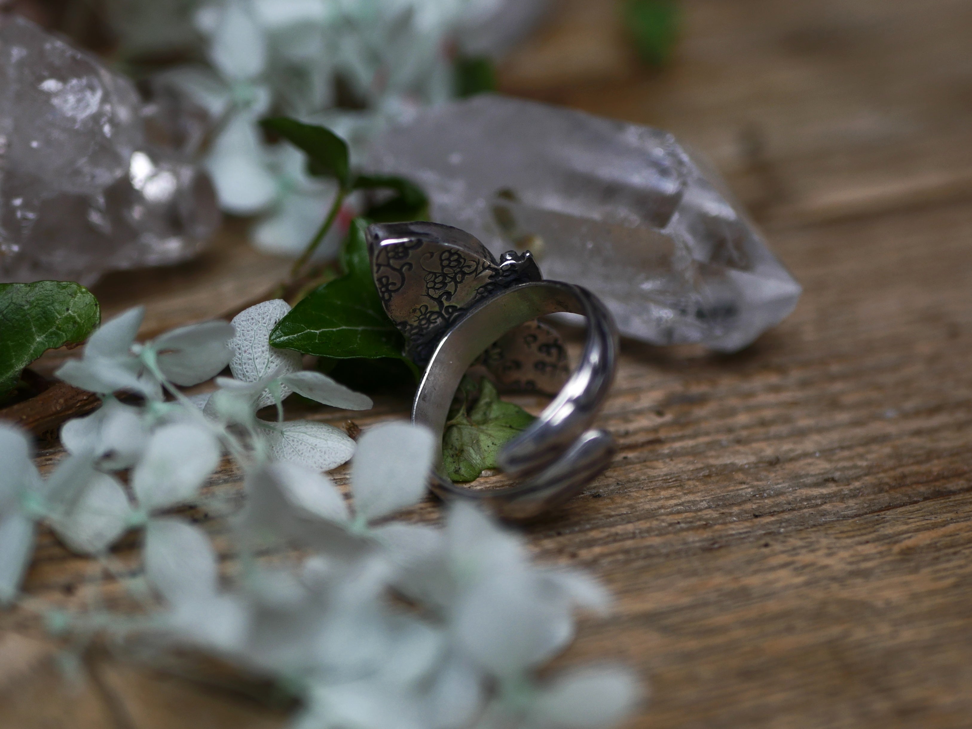 Bague réglable Métamorphoses - Prasiolite - Argent 925