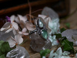 Charger l&#39;image dans la galerie, Bague réglable Métamorphoses - Calcédoine &amp; Tanzurine - Argent 925
