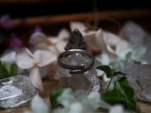 Bague réglable Métamorphoses - Calcédoine & Améthyste - Argent 925