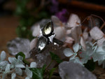 Charger l&#39;image dans la galerie, Réservée Jeason - Bague réglable Métamorphoses - Prasiolite &amp; Quartz citron - Argent 925
