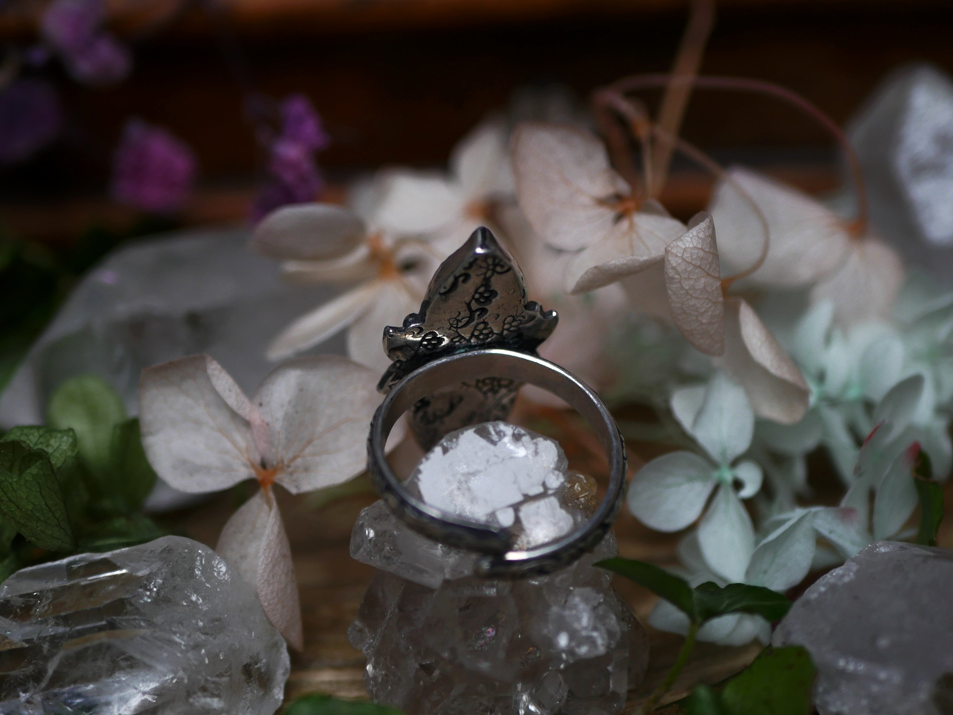 Réservée Jeason - Bague réglable Métamorphoses - Prasiolite & Quartz citron - Argent 925