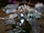 Charger l&#39;image dans la galerie, Collier Métamorphoses - Quartz rose &amp; Fluorine - Argent 925
