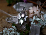 Charger l&#39;image dans la galerie, Collier Métamorphoses - Quartz rose &amp; Fluorine - Argent 925
