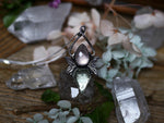 Charger l&#39;image dans la galerie, Collier Métamorphoses - Quartz rose &amp; Fluorine - Argent 925
