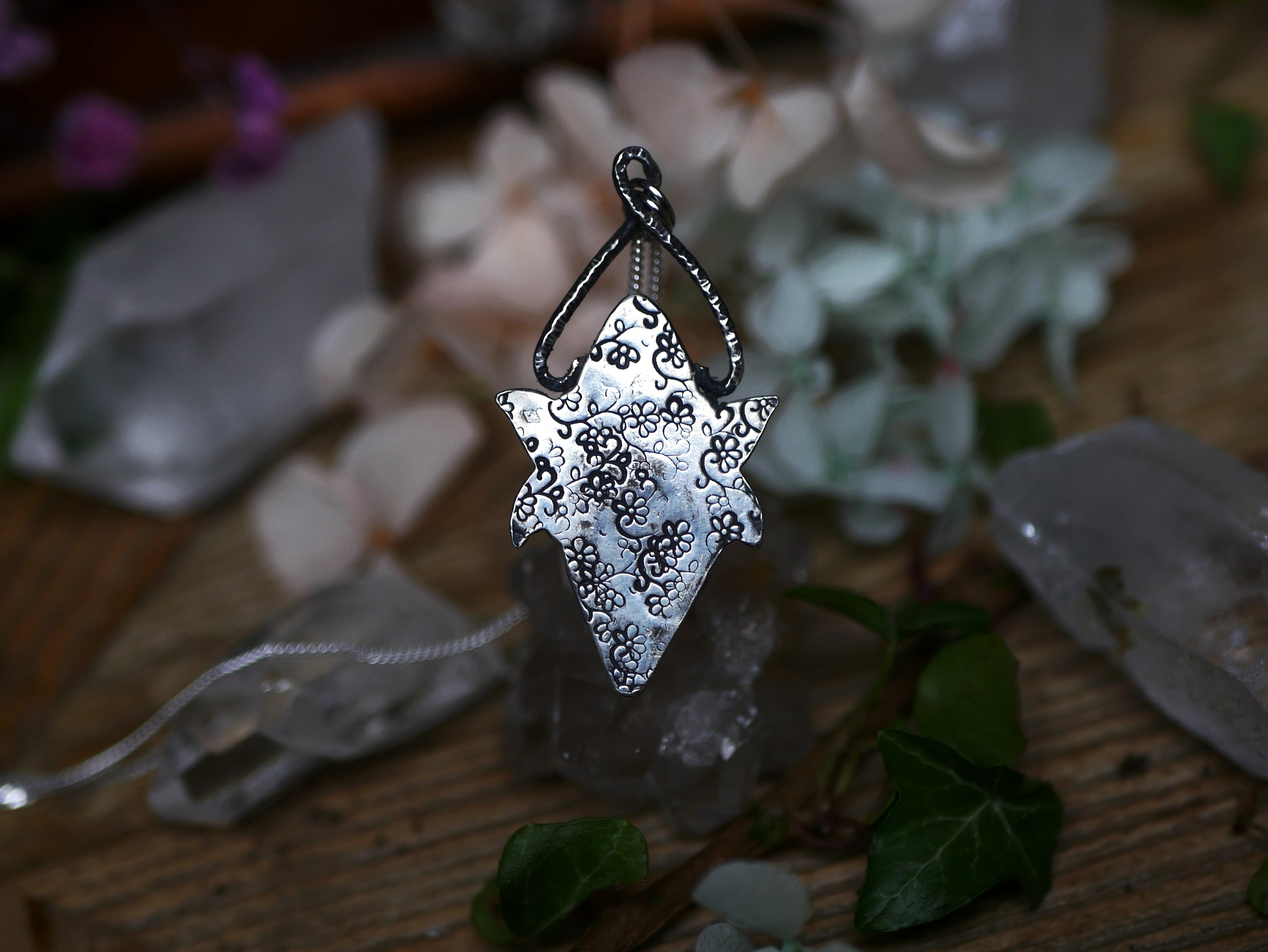 Collier Métamorphoses - Quartz rose & Fluorine - Argent 925