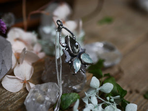 Collier Métamorphoses - Prasiolite & Calcédoines - Argent 925