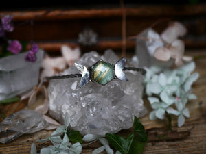 Jonc Métamorphoses - Quartz rutile & Amazonite - Argent 925