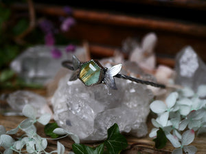 Jonc Métamorphoses - Quartz rutile & Amazonite - Argent 925