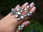 Charger l&#39;image dans la galerie, Bague réglable Métamorphoses - Prasiolite - Argent 925
