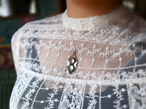 Collier Métamorphoses - Quartz rose & Fluorine - Argent 925