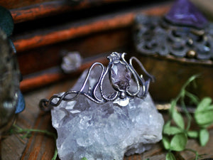 Bracelet Jonc Art Nouveau - Super Seven & Argent 925