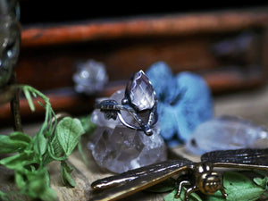 Bague Art Nouveau VI - Quartz Rose & Argent 925