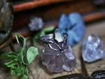 Charger l&#39;image dans la galerie, Bague Art Nouveau V - Calcédoine &amp; Argent 925
