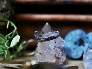 Bague Art Nouveau V - Calcédoine & Argent 925