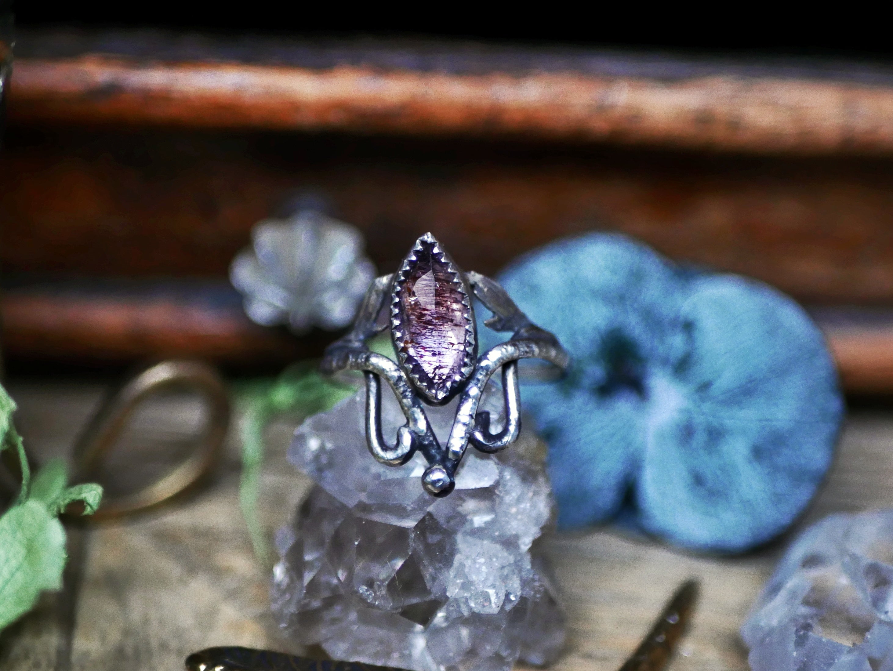 Bague Art Nouveau II - Super Seven & Argent 925