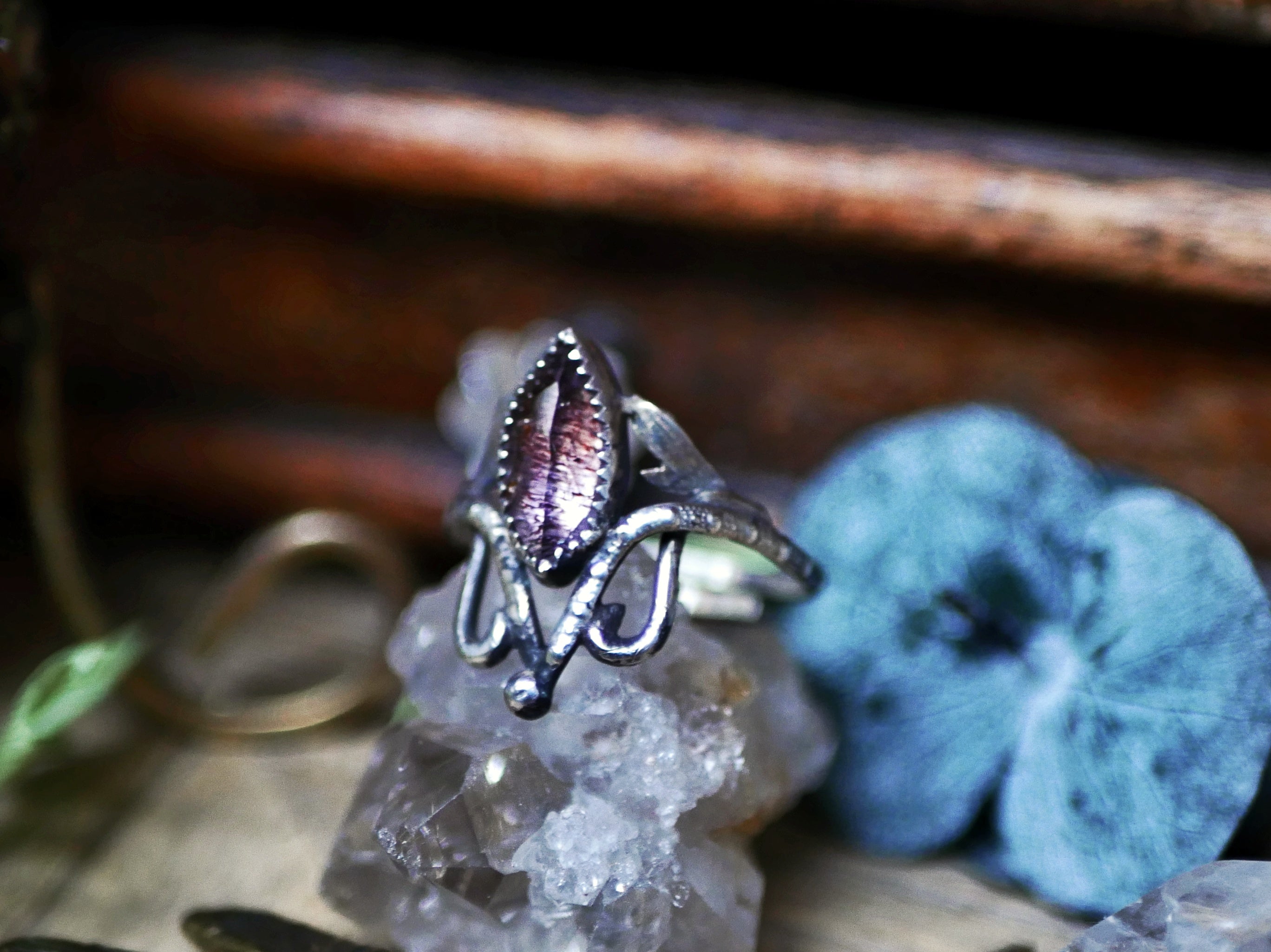 Bague Art Nouveau II - Super Seven & Argent 925