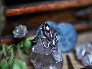 Bague Art Nouveau II - Super Seven & Argent 925