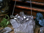 Charger l&#39;image dans la galerie, Collier Art Nouveau VI - Quartz rose &amp; Argent 925
