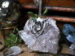 Charger l&#39;image dans la galerie, Collier Art Nouveau I - Prasiolite &amp; Argent 925
