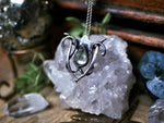 Charger l&#39;image dans la galerie, Collier Art Nouveau I - Prasiolite &amp; Argent 925
