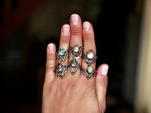 Bague Art Nouveau II - Super Seven & Argent 925