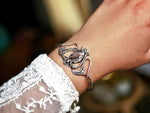 Charger l&#39;image dans la galerie, Bracelet Jonc Art Nouveau - Super Seven &amp; Argent 925
