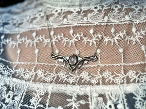 Collier Art Nouveau VI - Quartz rose & Argent 925