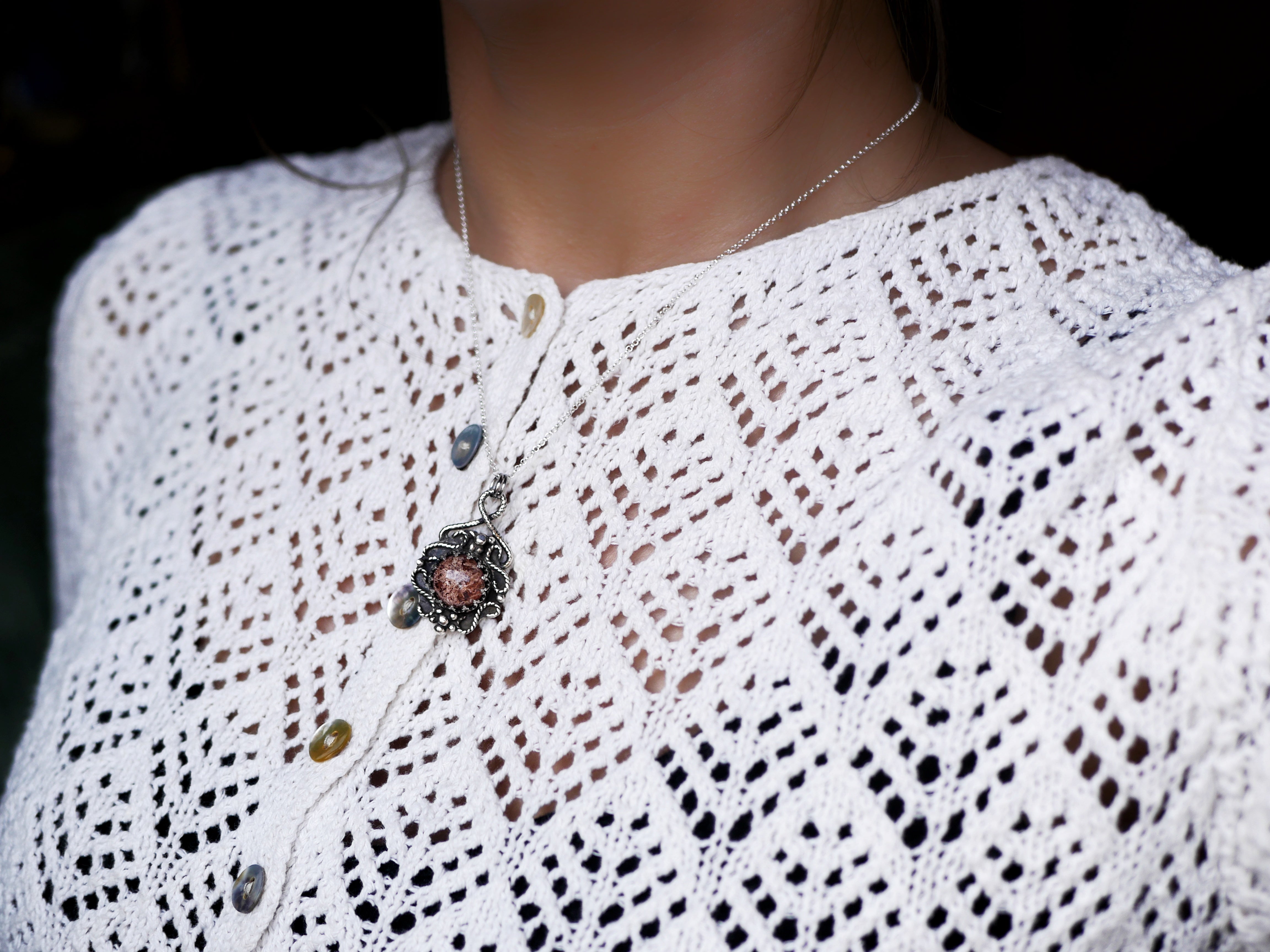 Collier Quartz Chaman II - Argent 925