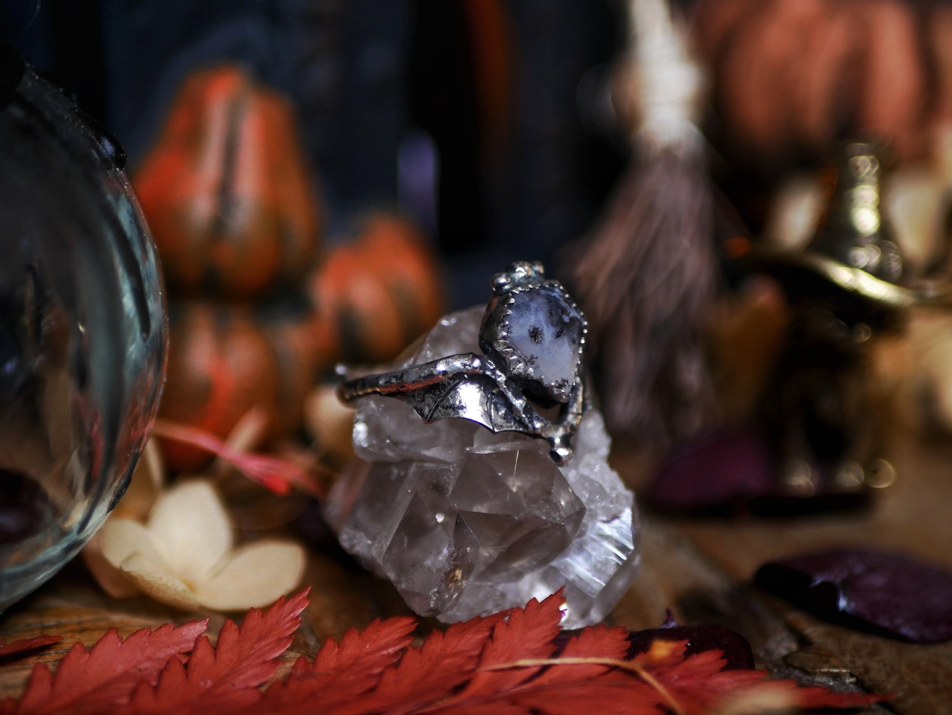 Bague Agate Dendritique - Argent 925