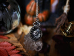 Charger l&#39;image dans la galerie, Collier Crâne - Quartz clair - Argent 925
