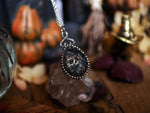 Charger l&#39;image dans la galerie, Collier Crâne - Quartz clair - Argent 925
