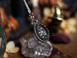 Charger l&#39;image dans la galerie, Collier Crâne - Quartz clair - Argent 925
