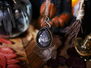 Collier Citrouille - Quartz clair - Argent 925