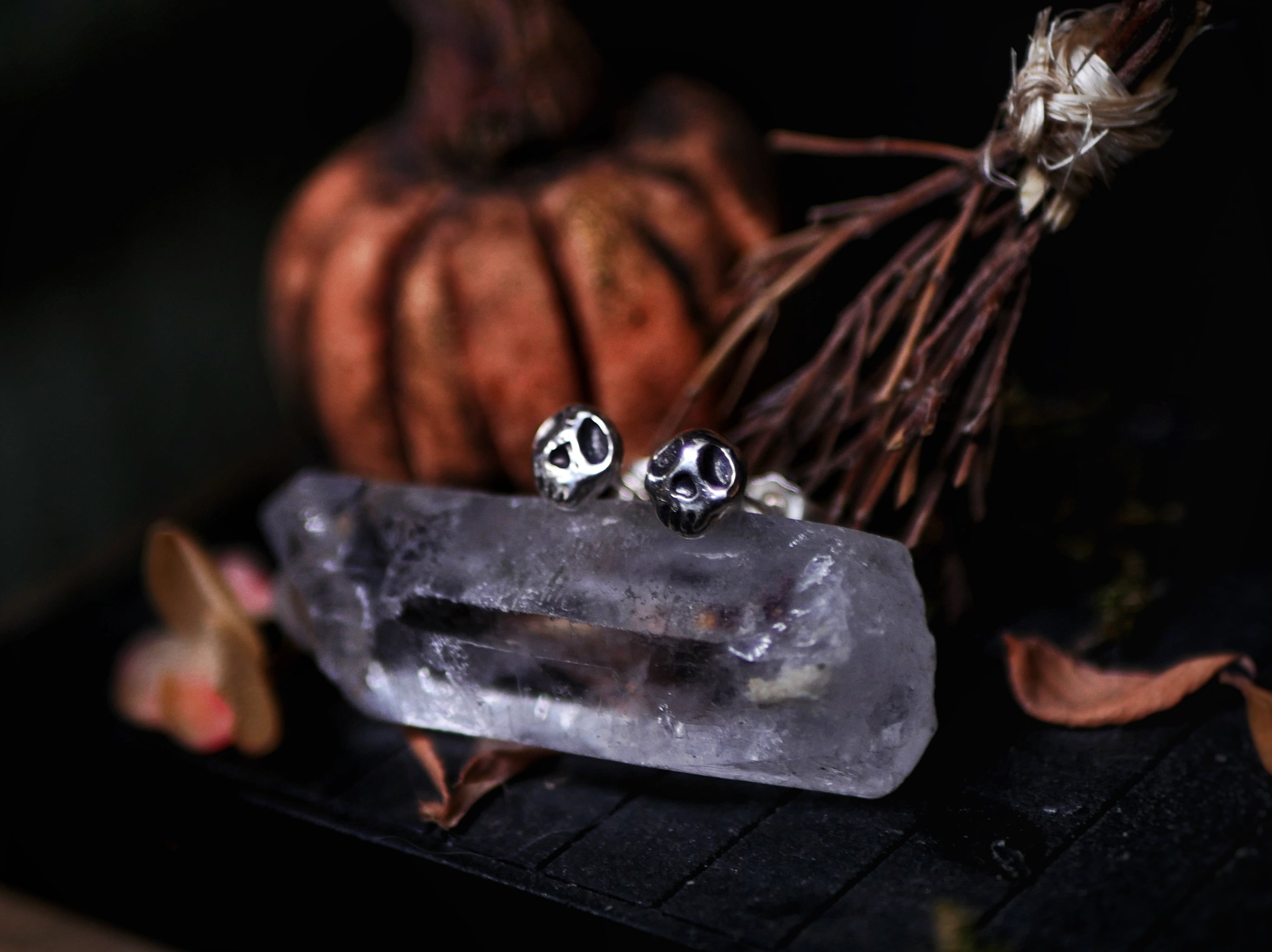 Boucles d'oreilles Crâne - Argent 925