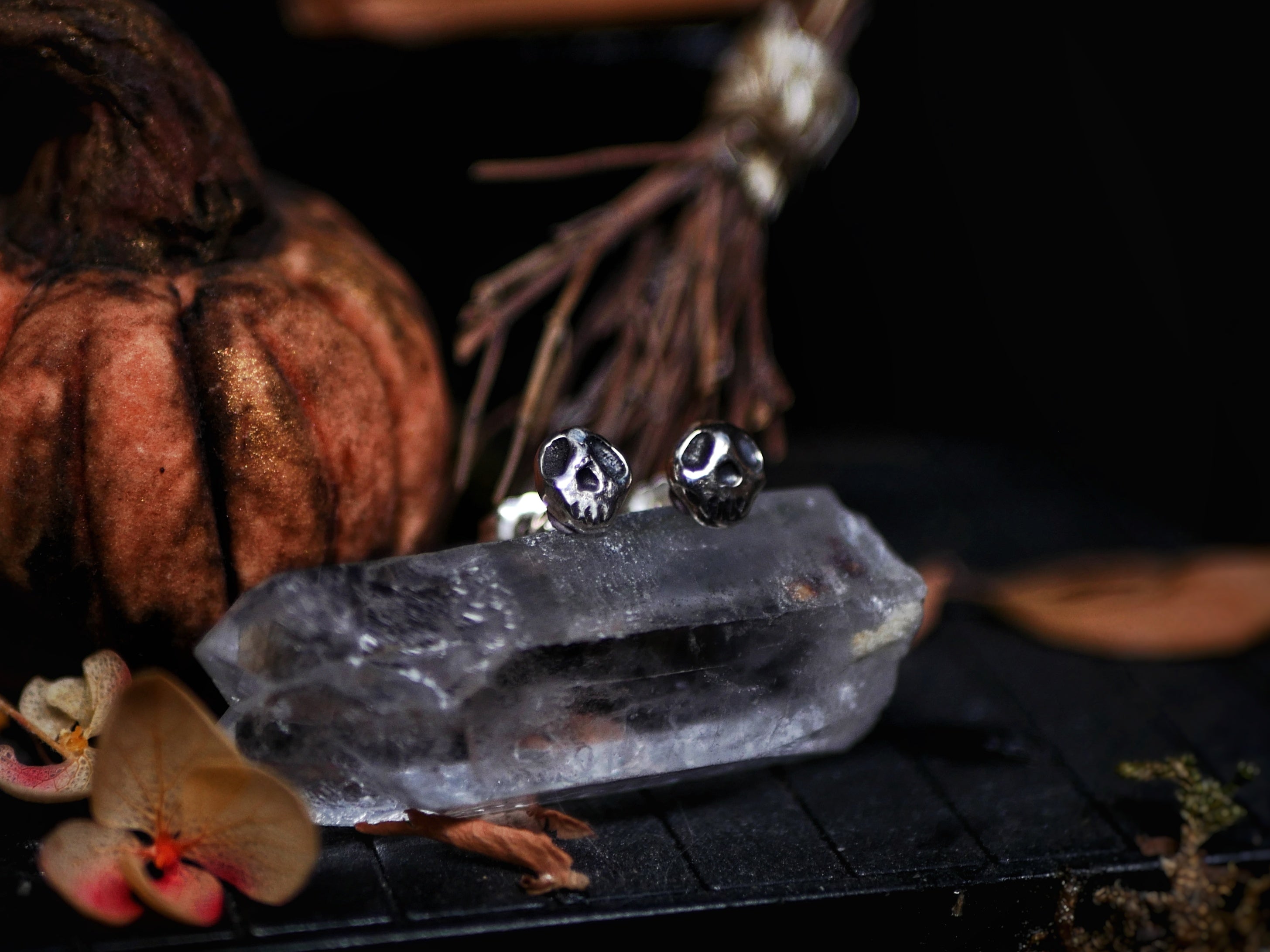 Boucles d'oreilles Crâne - Argent 925