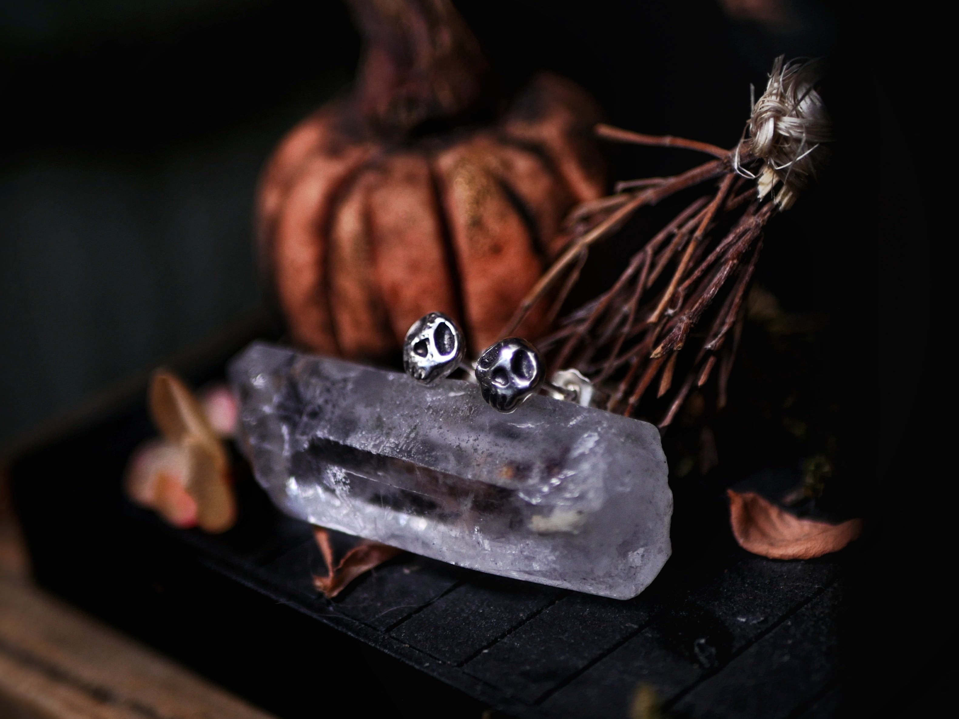 Boucles d'oreilles Crâne - Argent 925