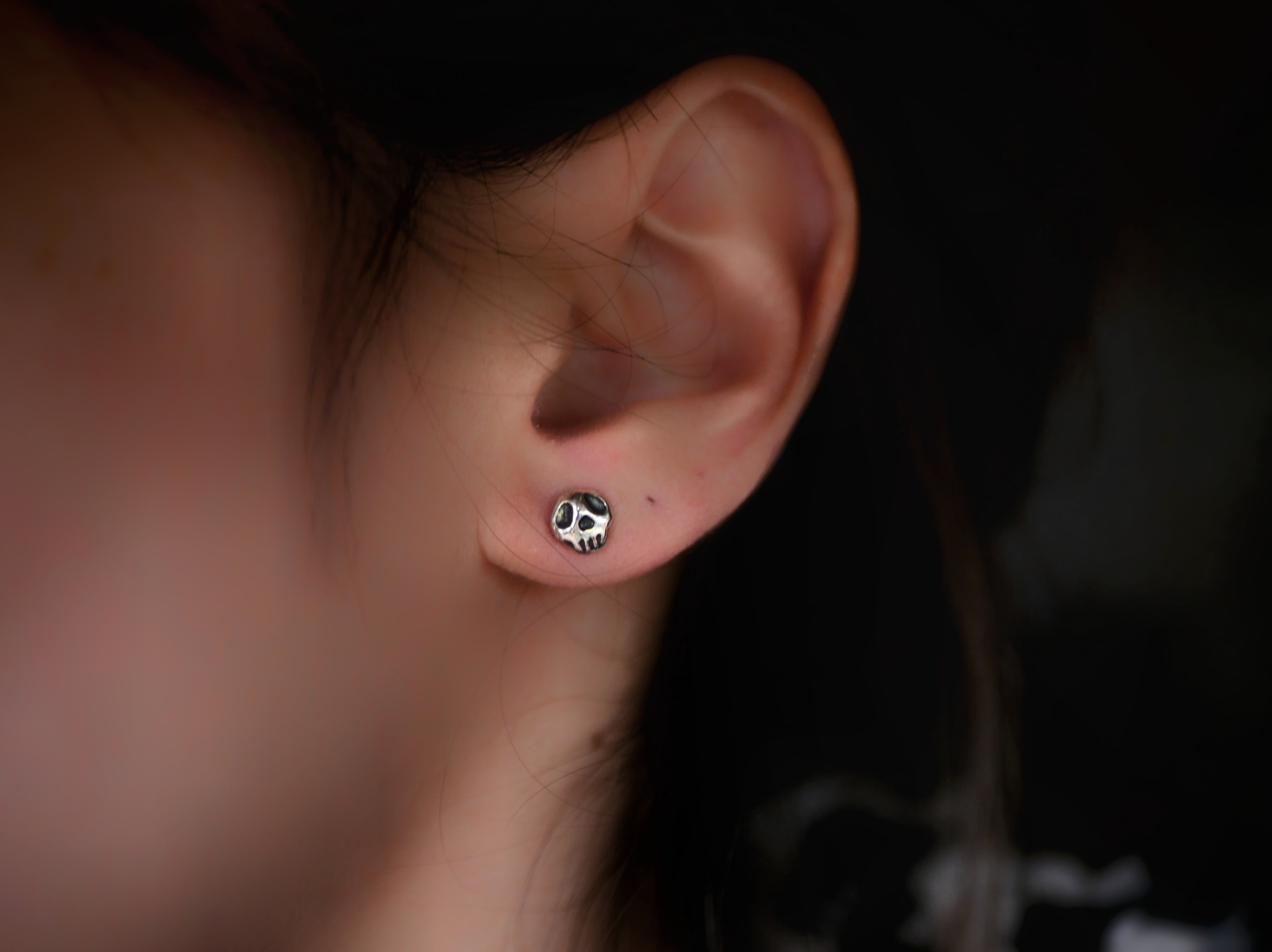 Boucles d'oreilles Crâne - Argent 925