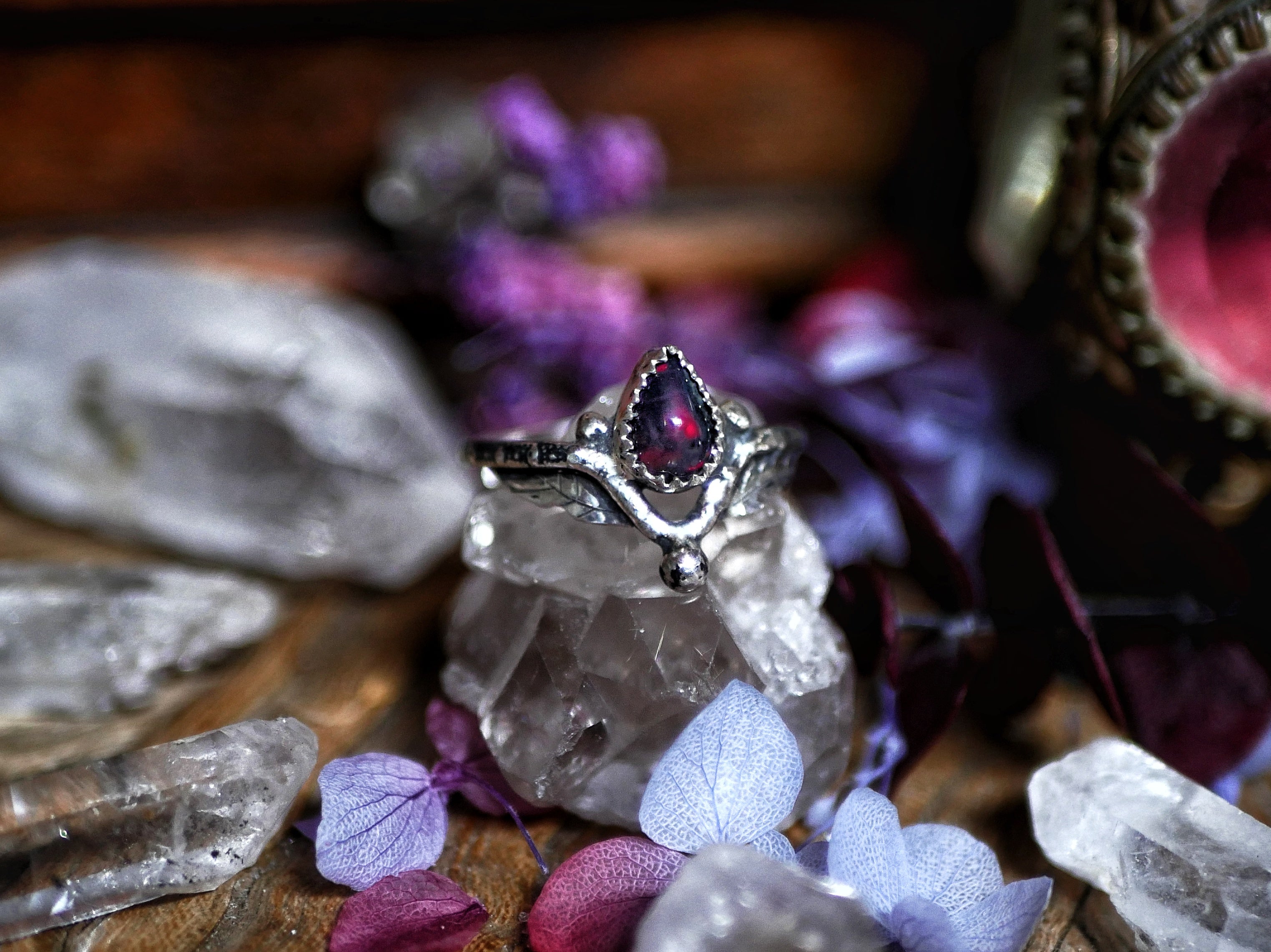 Bague Opale Noire III - Argent 925