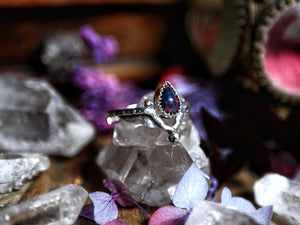 Bague Opale Noire III - Argent 925