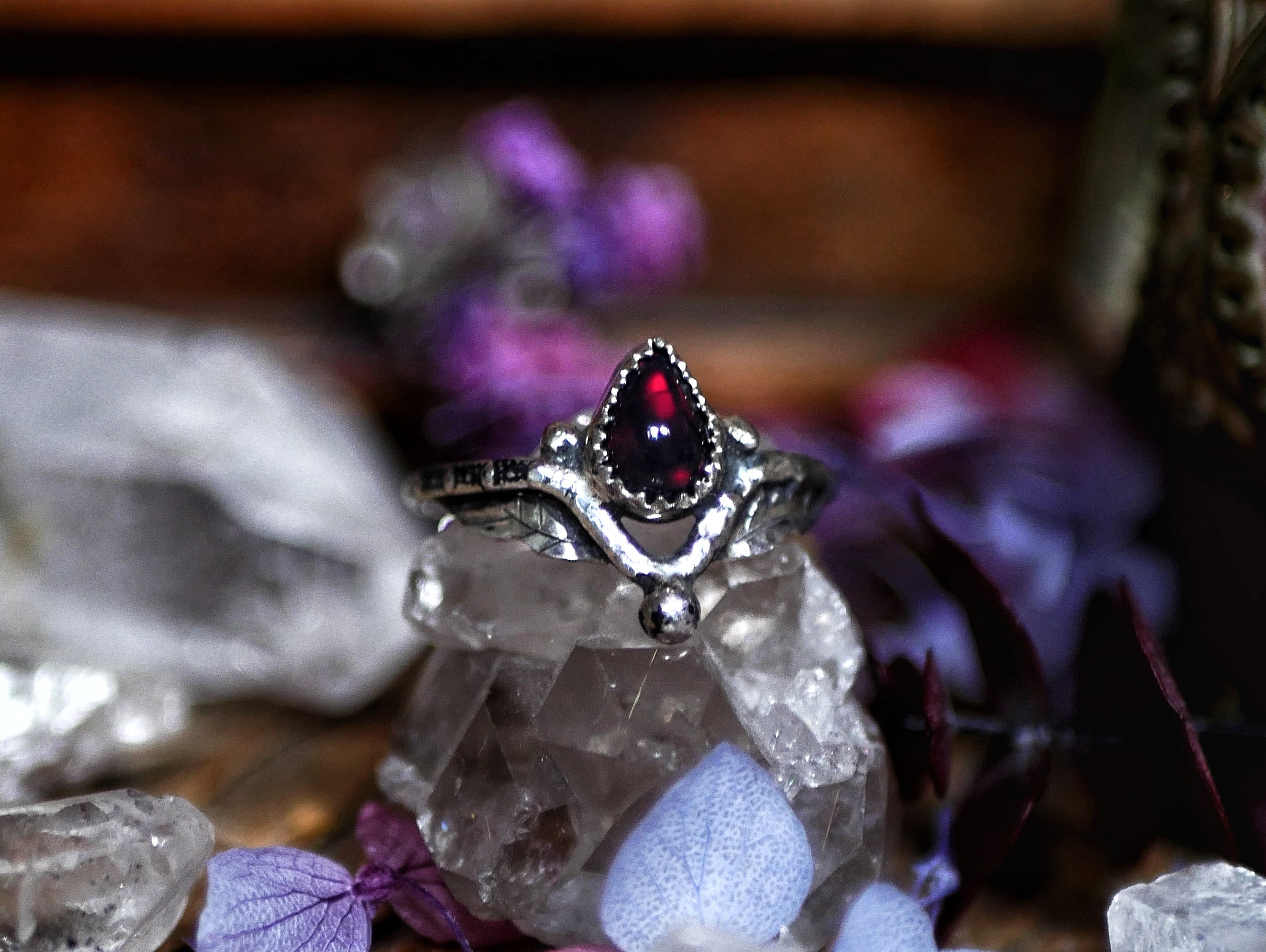 Bague Opale Noire III - Argent 925