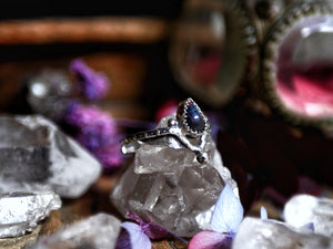 Bague Opale Noire III - Argent 925