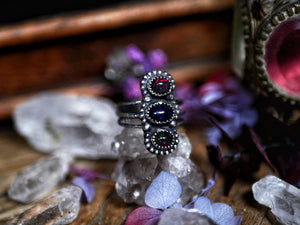 Bague Opale Noire II - Argent 925