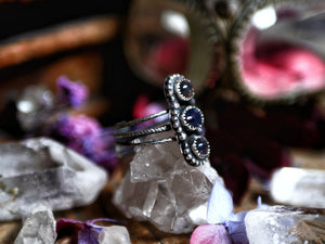 Bague Opale Noire II - Argent 925