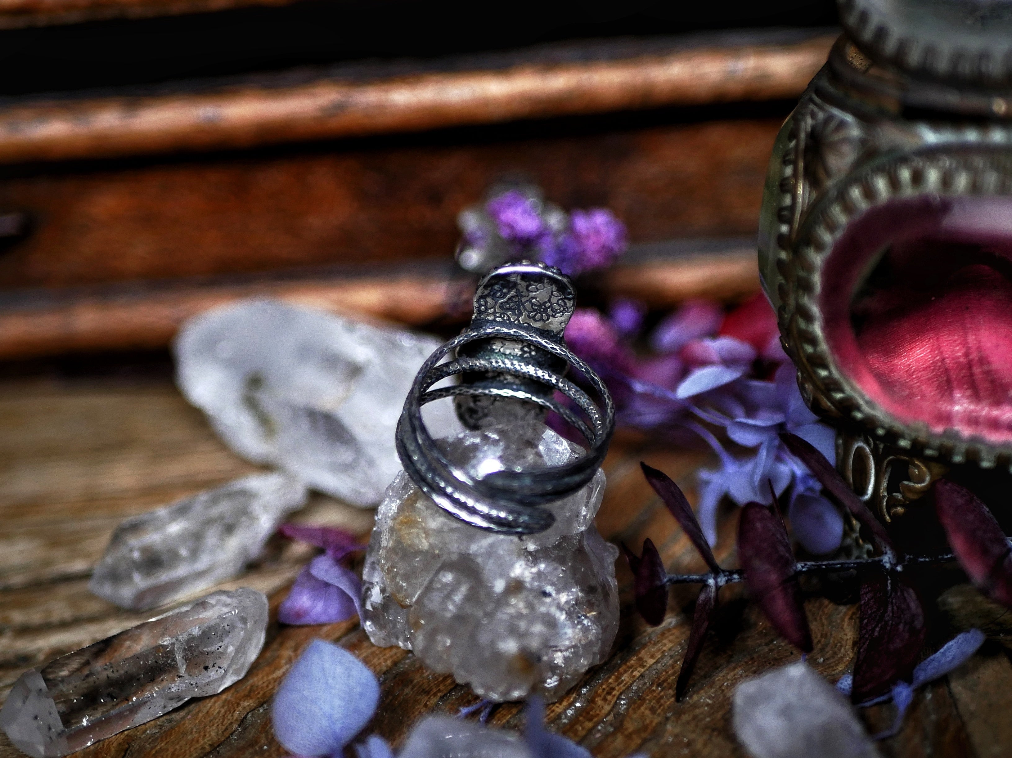 Bague Opale Noire II - Argent 925