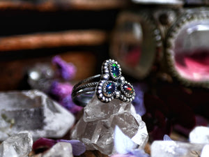 Bague Opale Noire I - Argent 925