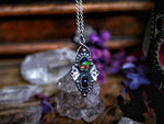 Charger l&#39;image dans la galerie, Collier Opale Noire I - Argent 925
