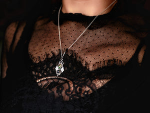 Collier Opale Noire I - Argent 925
