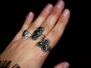 Bague Opale Noire II - Argent 925
