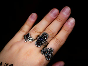 Bague Opale Noire I - Argent 925