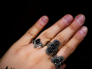 Bague Opale Noire I - Argent 925